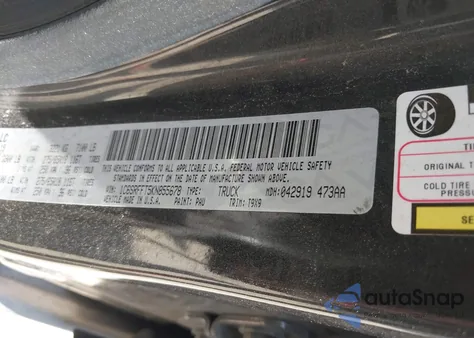 2019 Ram 1500 Big Horn/Lone Star 4X4 5'7 Box из США, поврежденный, VIN 1C6SRFFT5KN855678